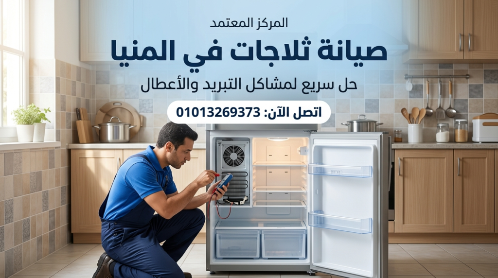 صيانة ثلاجات في المنيا داخل المنزل بواسطة فني متخصص