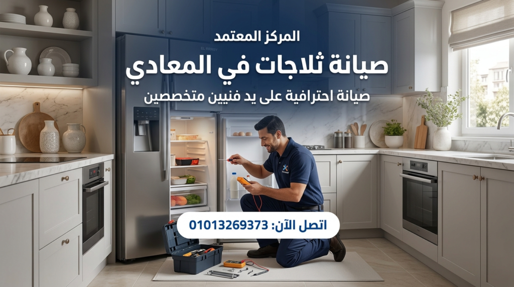 صيانة ثلاجات في المعادي داخل المنزل بواسطة فني متخصص